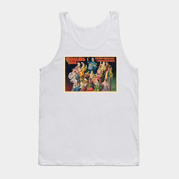 Ringling Bros. Coterie of Frolicsome Laugh-Makers Vintage Poster Tank Top by vintagetreasure